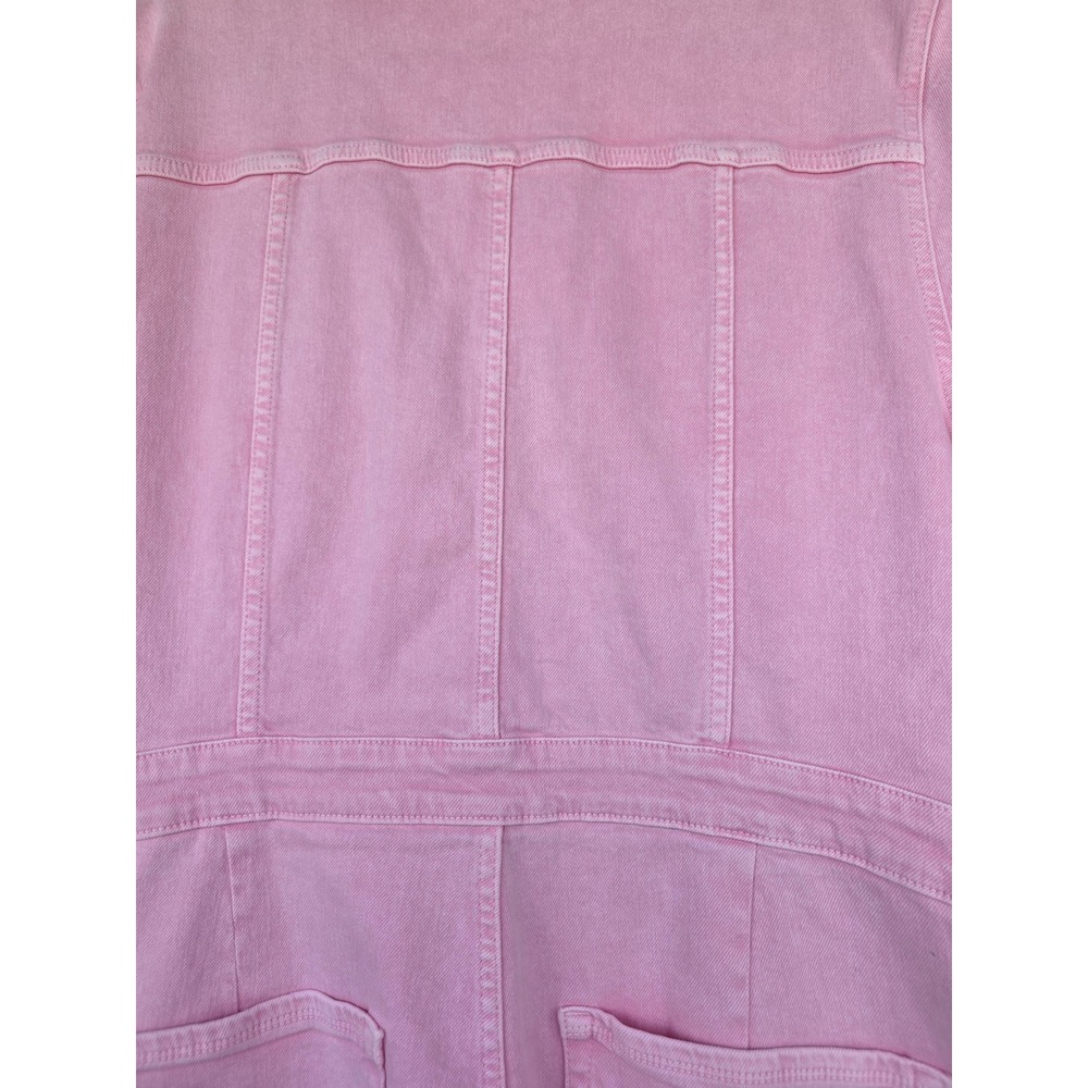 Good American Fit for Success Jumpsuit Pink Denim Mineral Rose Quartz NWT 6(2XL) - Picture 12 of 13